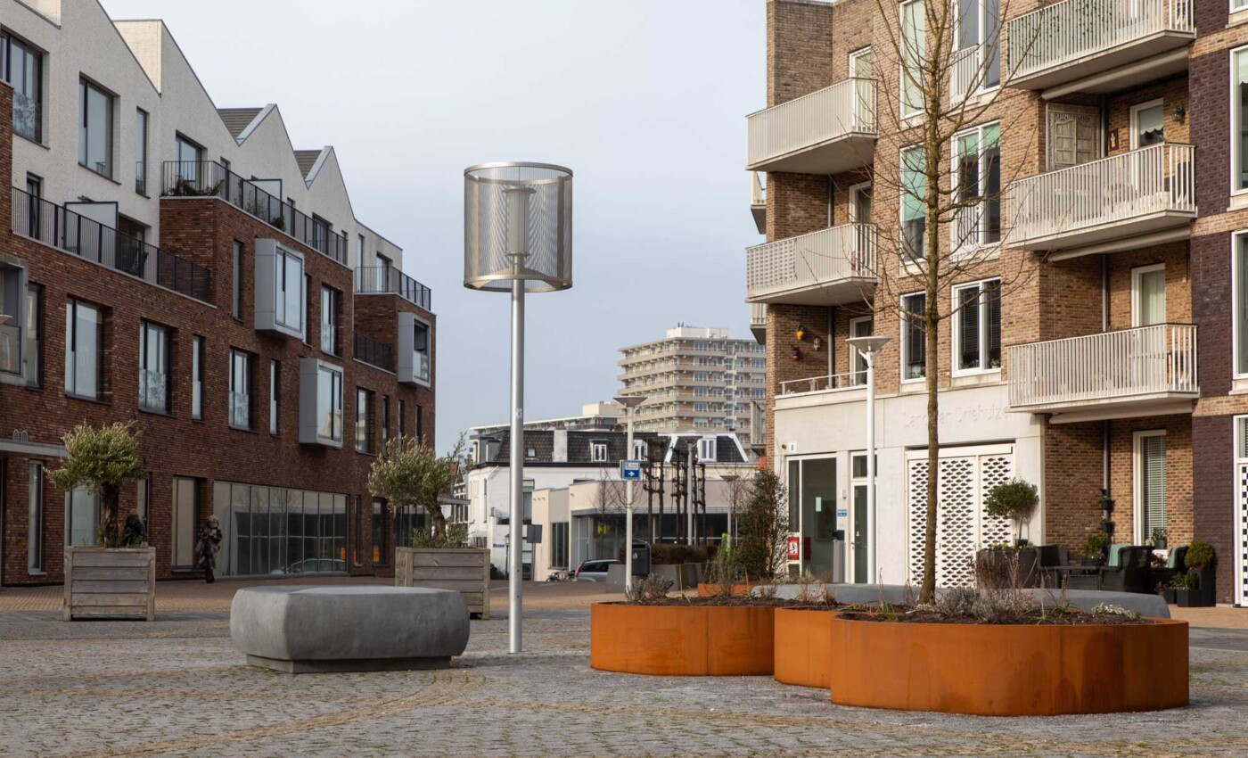 Louis Davids Carré in Zandvoort met het armatuur Lampenkap